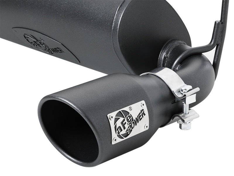 aFe Rebel Series 2.5in 409 SS Cat-Back Exhaust System w/ Black Tips Jeep Wrangler (JL) 2018 V6 3.6L Catback aFe
