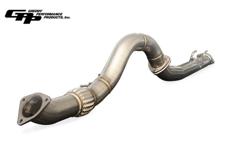 GReddy 2017+ Honda Civic Type R EXR 3in Front Over Pipe & Mid Pipe Combo Downpipes GReddy