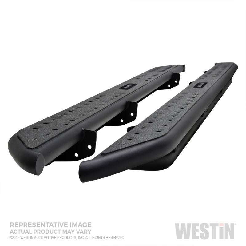 Westin 2020 Jeep Gladiator Outlaw Nerf Step Bars - Textured Black Nerf Bars Westin