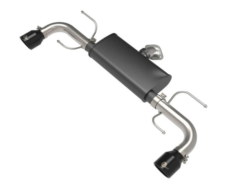 aFe Takeda 17-21 Mazda CX-5 2.5L (t) 2.5in. SS Axle-Back Exhaust System w/Black Tips Axle Back aFe