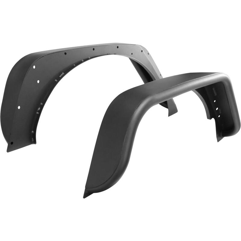 Westin/Snyper 07-17 Jeep Wrangler Tube Fenders - Rear - Textured Black Fenders Westin