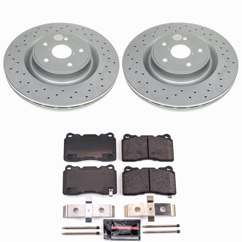 Power Stop 2021 Subaru WRX Front Z23 Coated Brake Kit Brake Kits - Performance D&S PowerStop