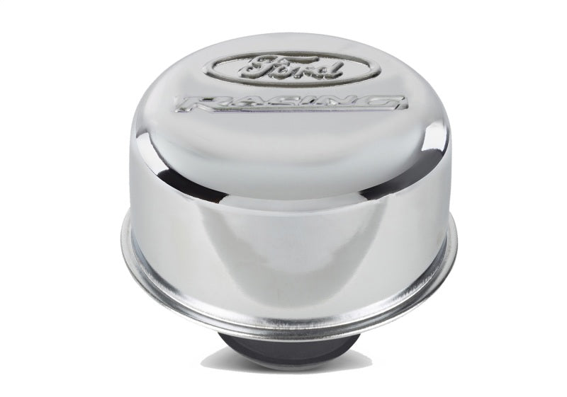 Ford Racing Logo Push-In Type Air Breather Cap - Chrome Engine Breather Filters Ford Racing