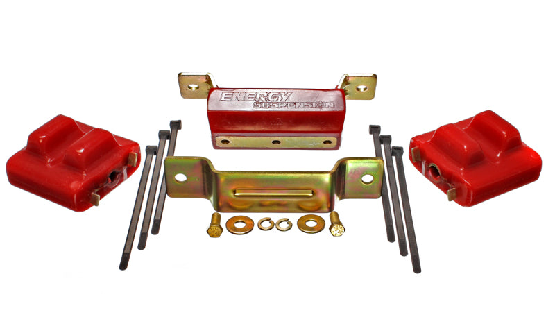Energy Suspension 88-94 GM Blazer 4WD K Series Red Motor and Transmission Mounts; Zinc Finish Bushing Kits Energy Suspension