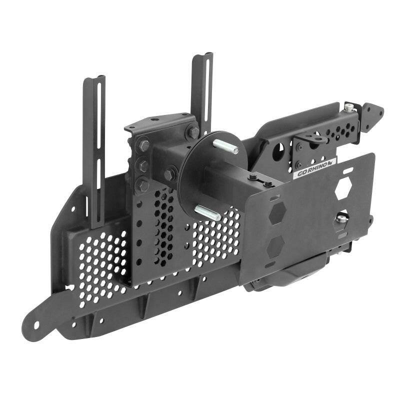 Go Rhino 08-22 Jeep Wrangler JL/JLU Body Mount Spare Tire Carrier - Tex. Blk Tire Carriers Go Rhino