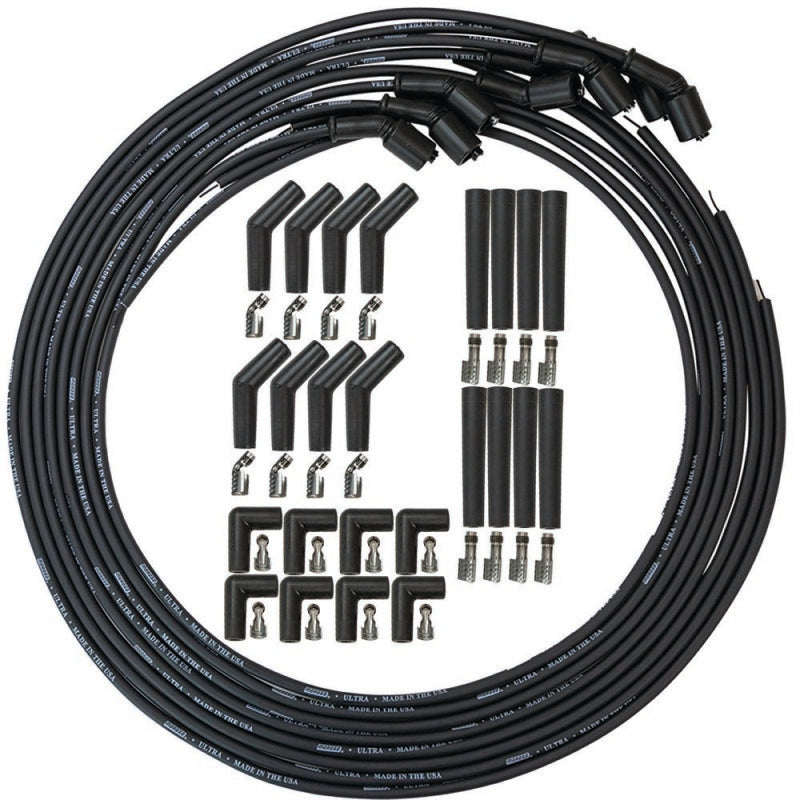 Moroso GM LS/LT 8mm Ultra 350 Universal Wire Set w/90/135/Straight Plug Ends Spark Plug Wire Sets Moroso