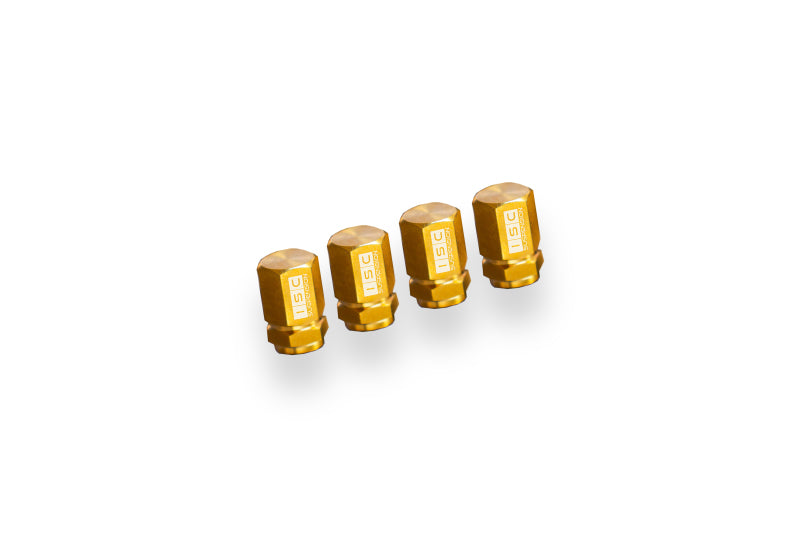 ISC Suspension Titanium Valve Stem Caps (Set of 4) - Gold Uncategorized ISC Suspension