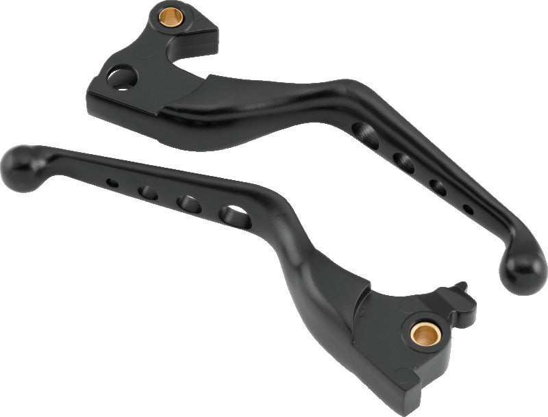 Bikers Choice 14-Up XL Black O Series Holed Lever Set Levers Bikers Choice