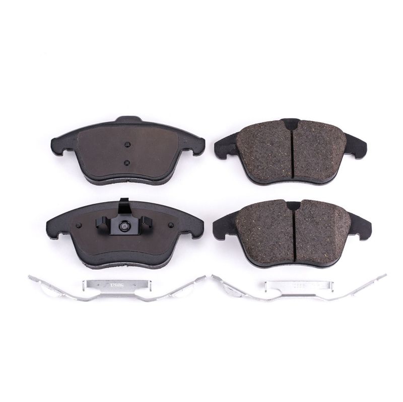 Power Stop 08-12 Land Rover LR2 Front Z17 Evolution Ceramic Brake Pads w/Hardware Brake Pads - OE PowerStop