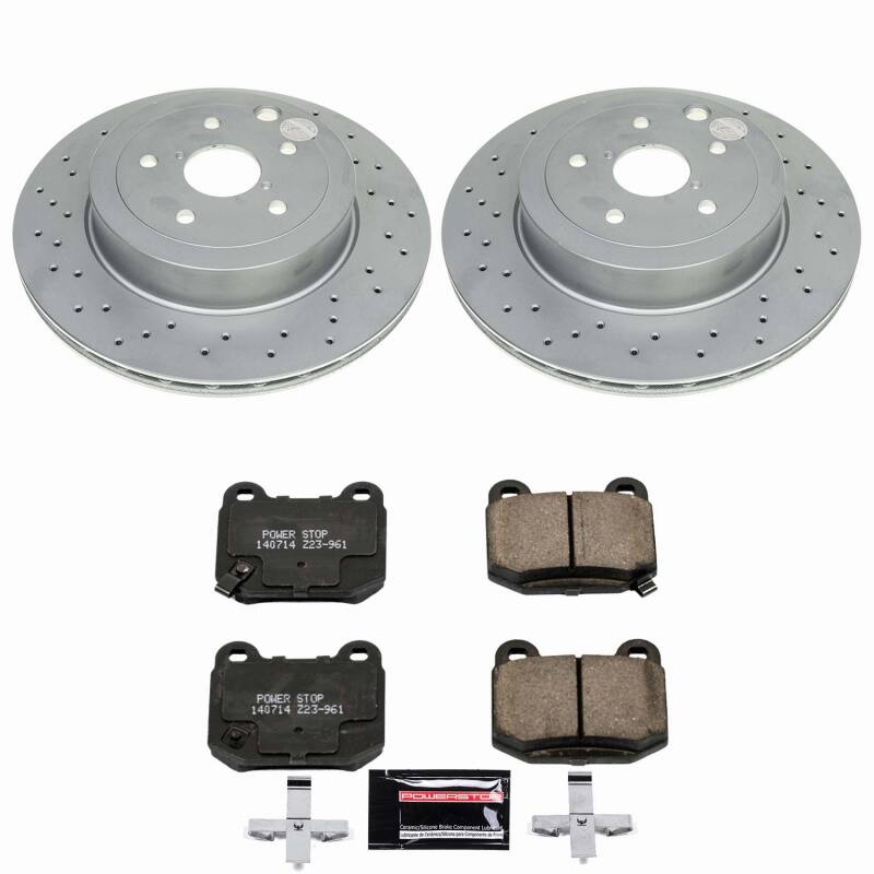 Power Stop 2021 Subaru WRX Rear Z23 Coated Brake Kit Brake Kits - Performance D&S PowerStop