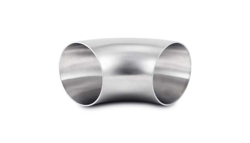 Vibrant 2.75in OD T304 SS 90 Deg Mandrel Bend Elbow (2.75in Centerline Radius) Steel Tubing Vibrant