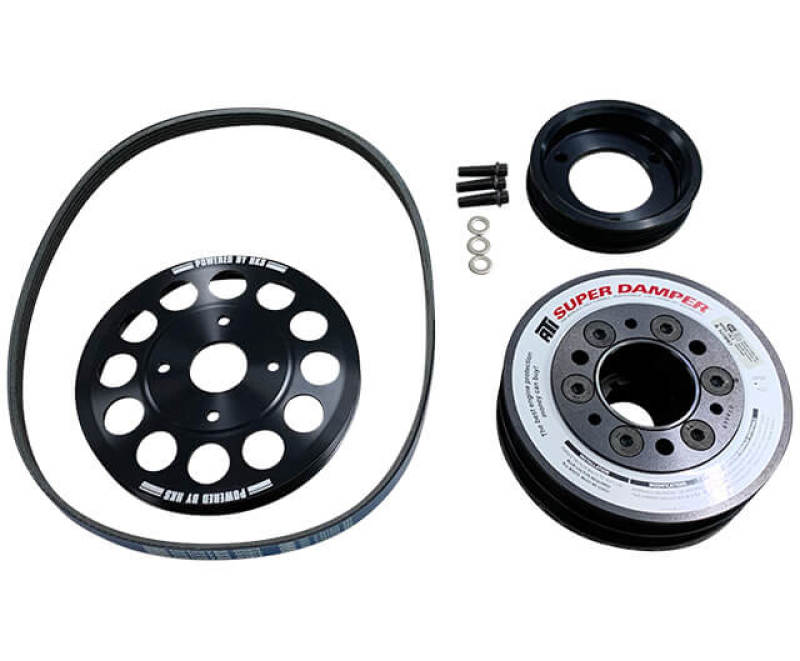 HKS Crank Damper Pulley Kit - 95-02 Nissan GT-R BCNR33/BNR34 (RB26DETT) Hardware - Singles HKS