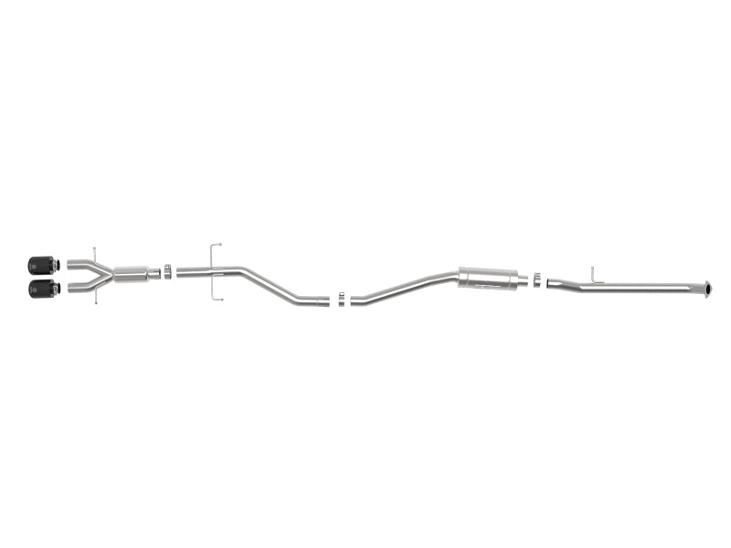 aFe Takeda 2.5in 304SS Cat-Back Exhaust System w/ Black Tips 17-20 Honda Civic Si Sedan I4 1.5L Catback aFe
