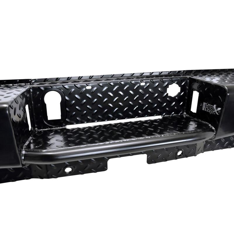 Westin 14-18 Chevrolet Silverado HDX Bandit Rear Bumper - Black Bumpers - Steel Westin