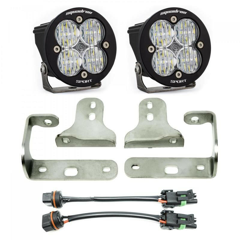 Baja Designs 2018 Wrangler JL Squadron Sport Series Fog Pocket Kit Fog Lights Baja Designs