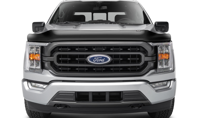 AVS 21-22 Ford F-150 (Excl. Tremor/Raptor) Medium Profile Hood Shield - Smoke Stone/Bug Deflectors AVS