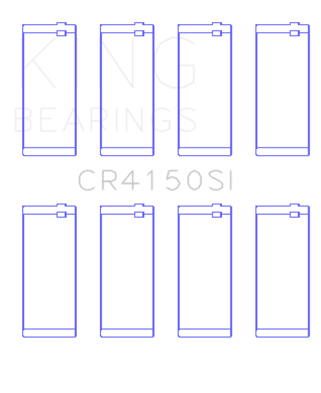 King Engine Bearings Ford ZETec 1.6/1.8/2.0 (Size +0.50mm) Connecting Rod Bearing Set Connecting Rods King Engine Bearings