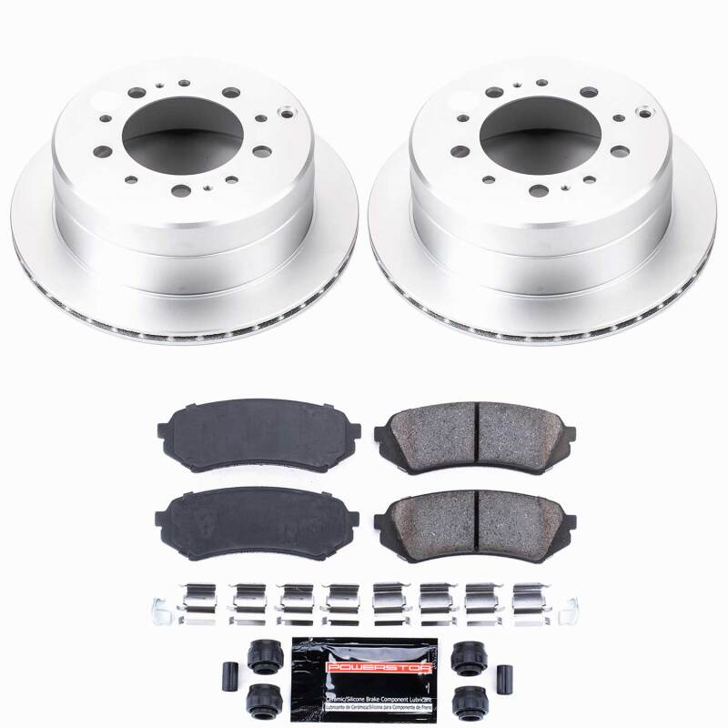Power Stop 98-07 Lexus LX470 Rear Z23 Coated Brake Kit Brake Kits - Performance D&S PowerStop
