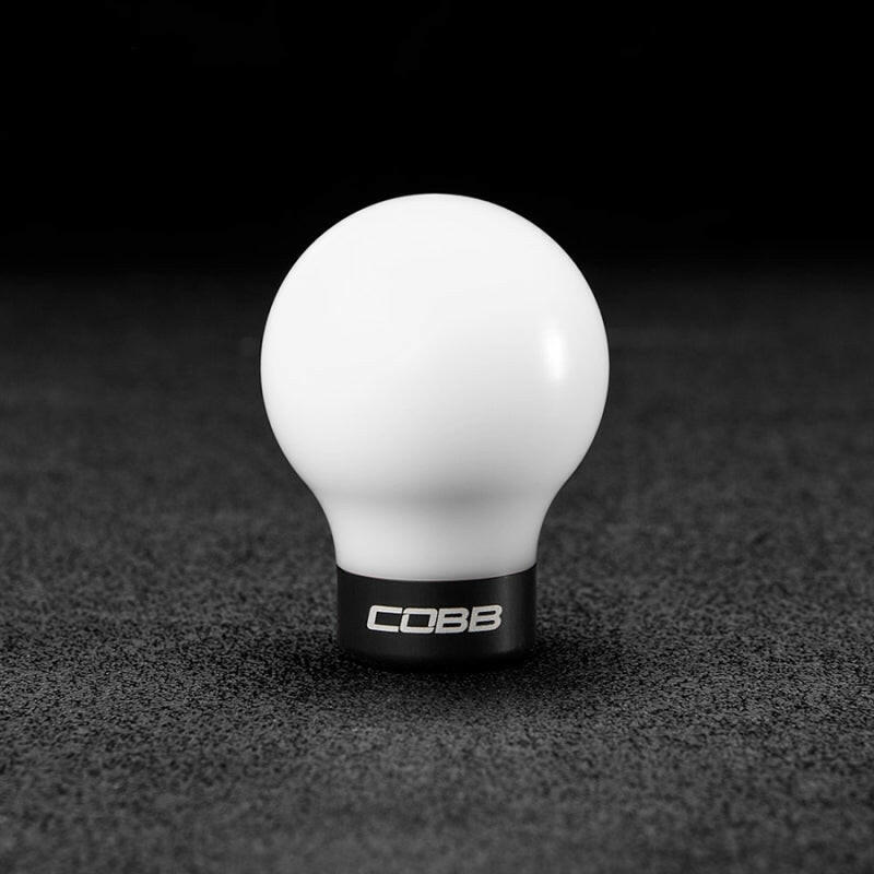 Cobb Subaru 6-Speed COBB Shift Knob - White w/Stealth Black Collar (Non-Weighted) Shift Knobs COBB