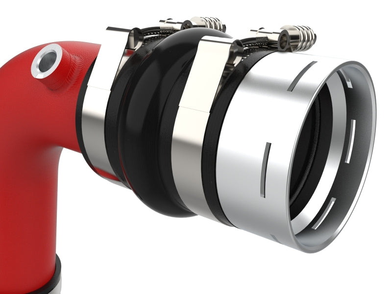 aFe 23-25 Ford F250/F350 Super Duty V8-6.7L BladeRunner Aluminum Hot & Cold Charge Pipe Kit - Red Intercoolers aFe
