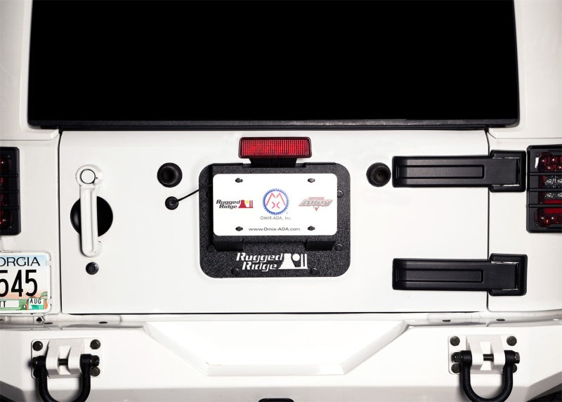 Rugged Ridge Tire Carrier Delete Kit 07-18 Jeep Wrangler JK Spare Tire Carriers Rugged Ridge