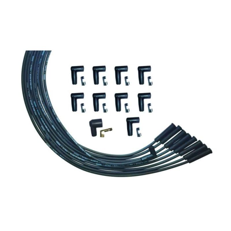 Moroso Universal V8 Str Plug HEI Unsleeved Ultra Spark Plug Wire Set - Black Spark Plug Wire Sets Moroso