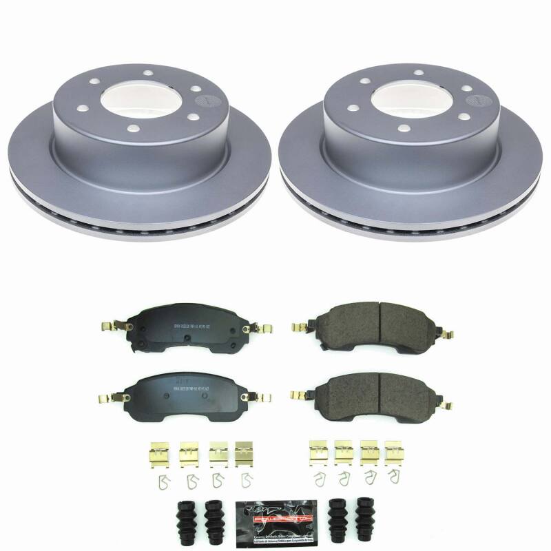 Power Stop 21-25 Ford Bronco Rear Z23 Coated Brake Kit Brake Kits - Performance D&S PowerStop
