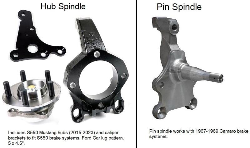 Ridetech 61-65 Ford Falcon TruTurn Suspension System w/ Hub Spindles Steering Racks Ridetech