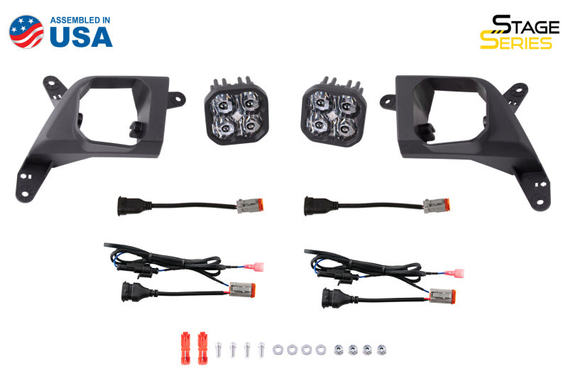 Diode Dynamics SS3 Type SV2 LED Fog Light Kit Max - White SAE Fog Fog Lights Diode Dynamics