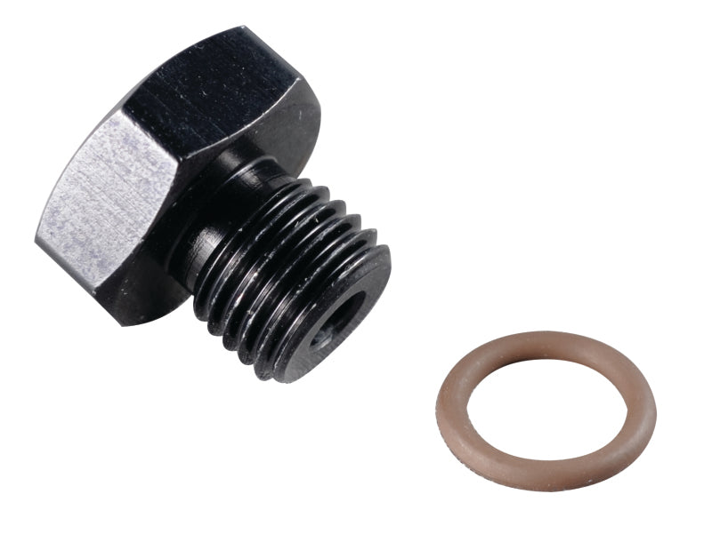 Fragola -10AN Port Plug 7/8-14 - Black Fittings Fragola