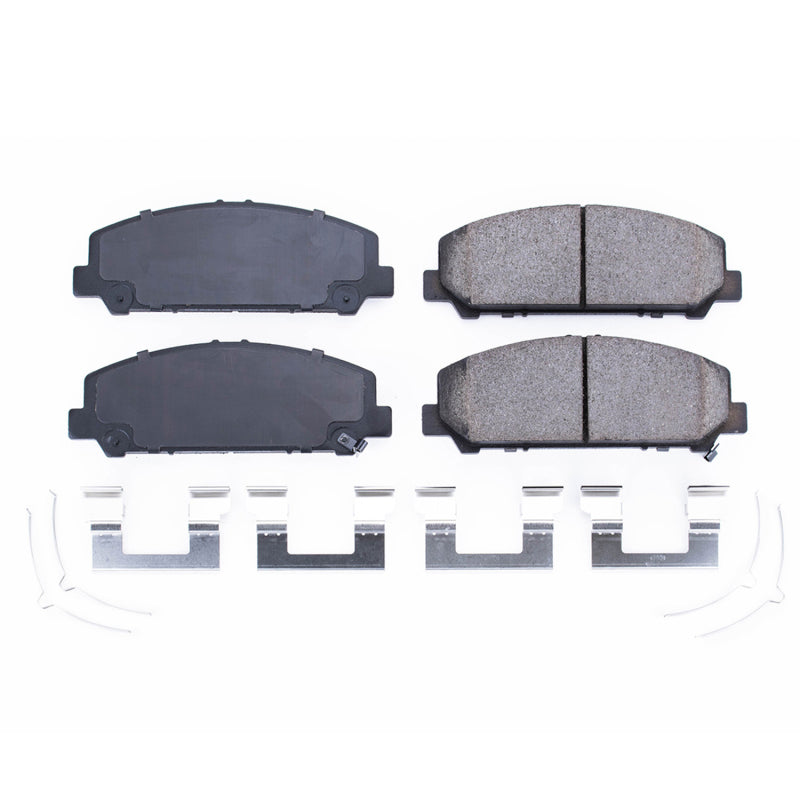 Power Stop 11-13 Infiniti QX56 Front Z17 Evolution Ceramic Brake Pads w/Hardware Brake Pads - OE PowerStop