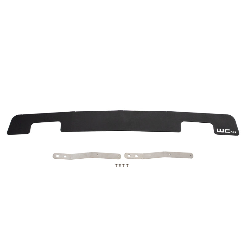 Wehrli 11-14 Chevy 2500/3500 HD Valance Filler Panel Kit w/ Tow Hooks - Fine Tex Black Bumper Accessories Wehrli