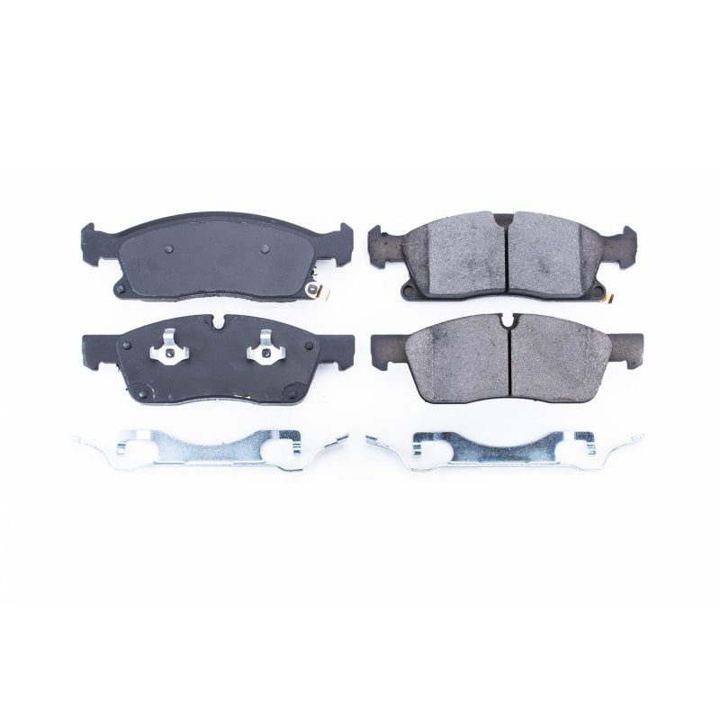 Power Stop 2017 Dodge Durango Front Z17 Evolution Ceramic Brake Pads w/Hardware Brake Pads - OE PowerStop