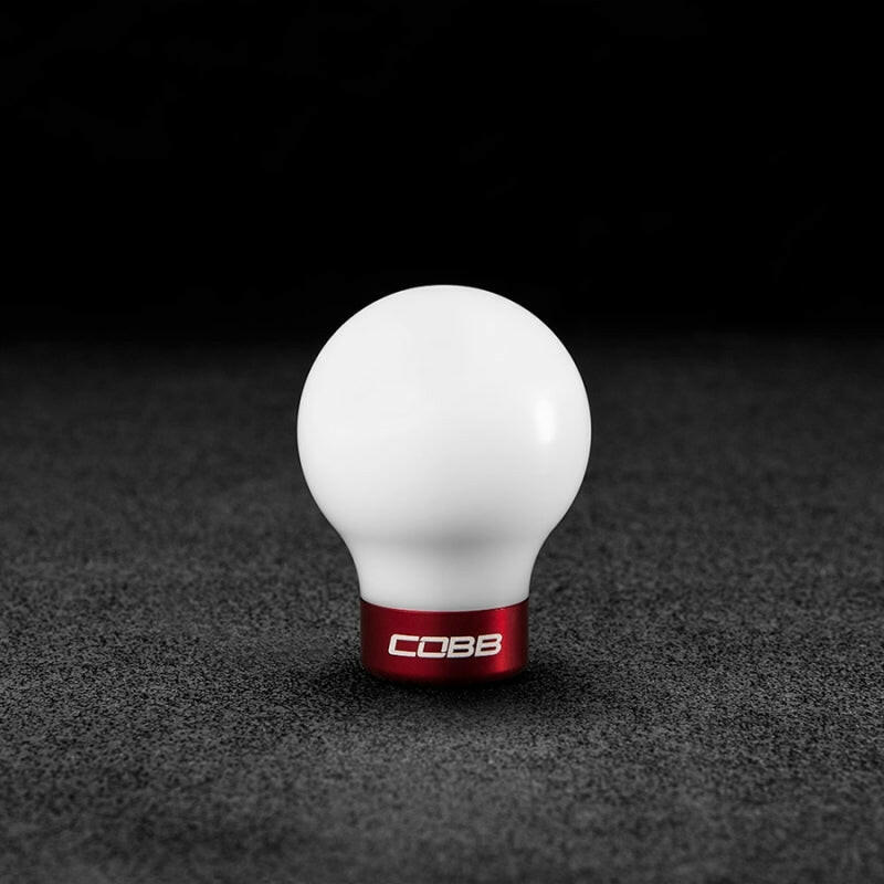 Cobb 07-13 Mazdaspeed3 & 06-07 Mazdaspeed6 Shift Knob - White Knob w/Race Red Base Shift Knobs COBB