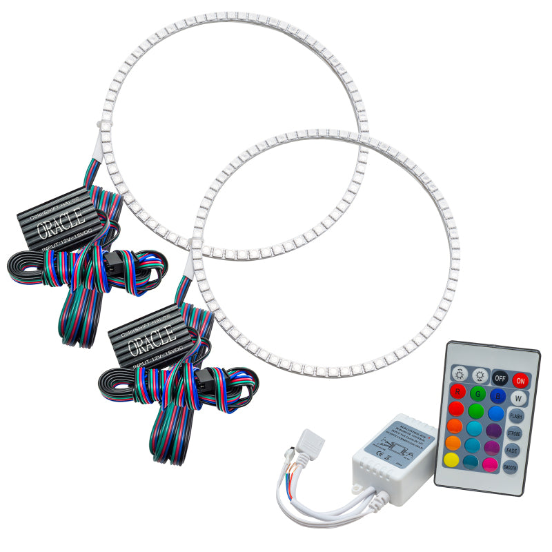 Oracle Jeep Wrangler JL/JT LED Surface Mount Headlight Halo Kit - w/ Simple Controller Fog Lights ORACLE Lighting