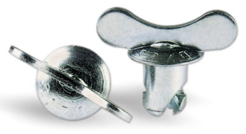 Moroso Quick Fastener - Butterfly Head - 7/16in x .400in - Steel - 10 Pack Fittings Moroso