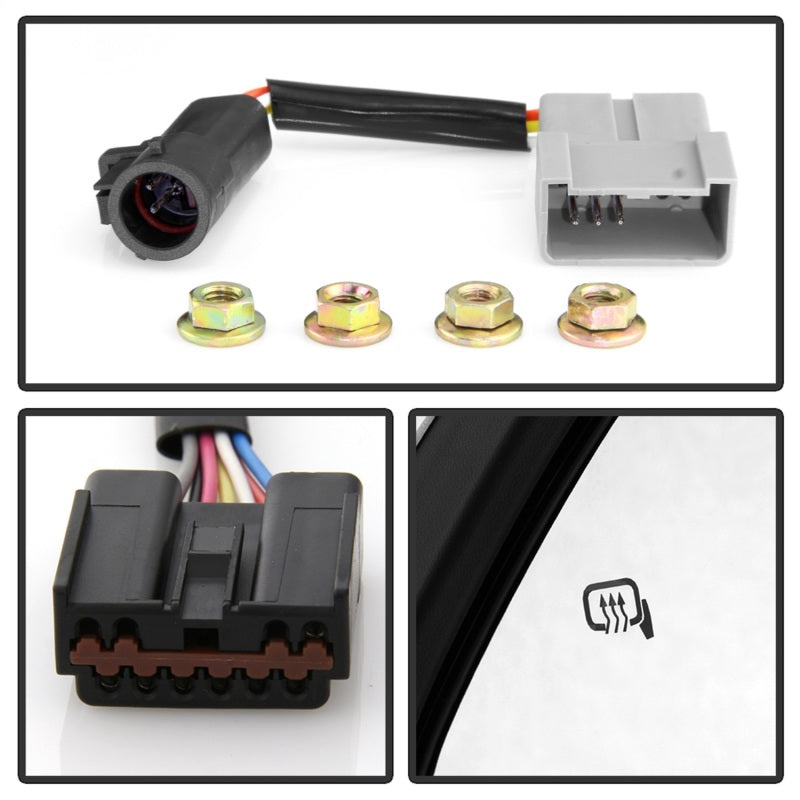 xTune 99-07 Ford Super Duty Heated LED Signal Power Mirrors - Smk (Pair) (MIR-FDSD99S-G4-PW-SM-SET) Side Mirrors SPYDER