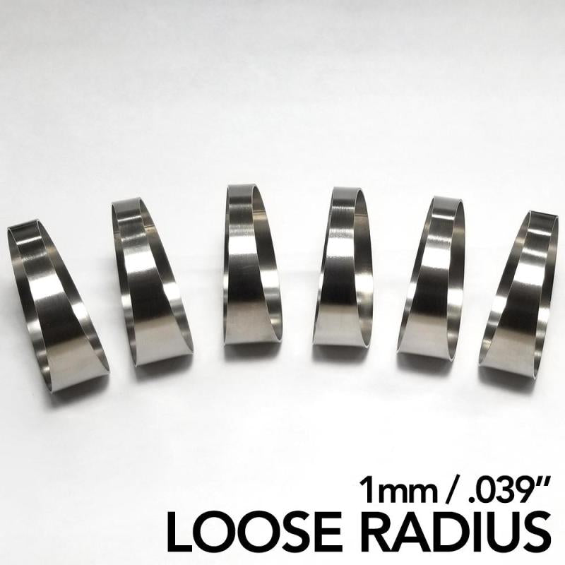 Ticon Industries 1.5in 7.5 Degree 2.25in CLR Loose Radius 1mm Wall Titanium Pie Cuts - 6pk Titanium Tubing Ticon