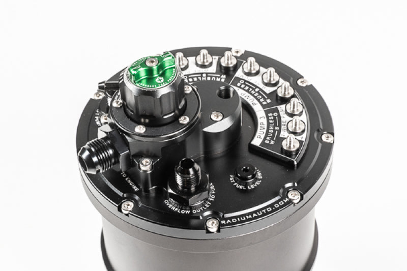 Radium Multi-Pump Fuel Surge Tank (Regulated) Fits Walbro F90000267/274/285 Surge Tanks Radium Engineering