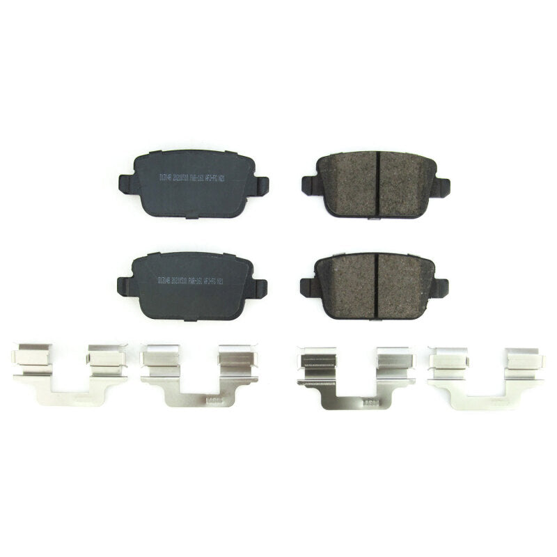Power Stop 08-12 Land Rover LR2 Rear Z17 Evo Ceramic Brake Pads w/Hardware Brake Pads - OE PowerStop