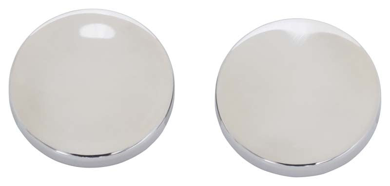 Kentrol 07-18 Jeep Wrangler JK Liftgate Button Covers Pair - Polished Silver Hardware - Singles Kentrol