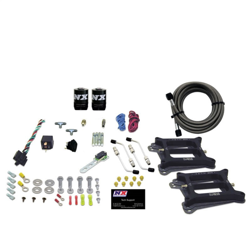 Nitrous Express Dual Holley/Gasoline Nitrous Kit (100-500HP) w/o Bottle Nitrous Systems Nitrous Express