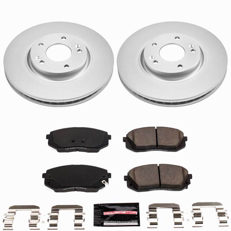 Power Stop 2017 Kia Optima Front Z23 Coated Brake Kit Brake Kits - Performance D&S PowerStop