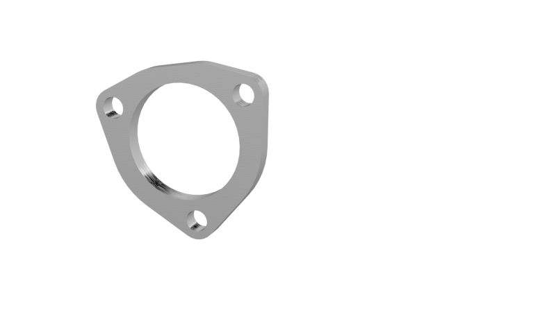 QTP 2.5in Weld-On QTEC 3 Bolt Flange Flanges QTP