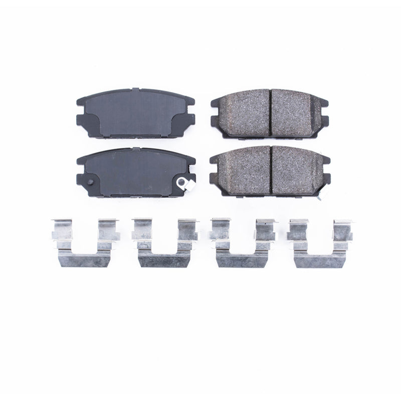 Power Stop 91-94 Dodge Stealth Rear Z17 Evolution Ceramic Brake Pads w/Hardware Brake Pads - OE PowerStop
