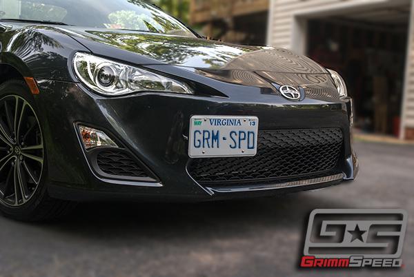 GrimmSpeed 10+ Subaru Legacy/Outback / 13+ Subaru BRZ/13+ Scion FR-S License Plate Relocation Kit License Plate Relocation GrimmSpeed