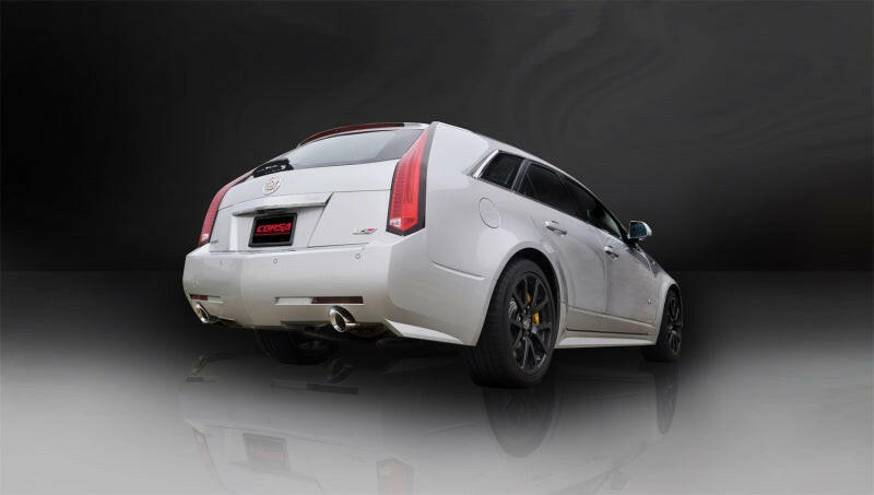Corsa 2011-2014 Cadillac CTS Wagon V 6.2L V8 Polished Sport Axle-Back Exhaust Axle Back CORSA Performance