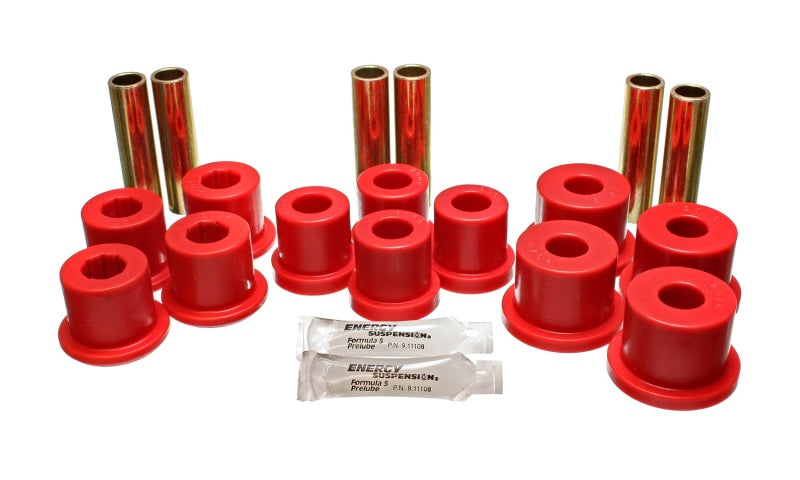 Energy Suspension Gm C20/C30 Sprg & Shackle Set - Red Bushing Kits Energy Suspension