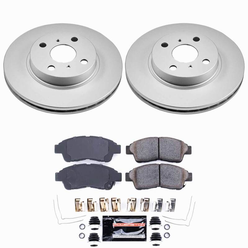 Power Stop 93-97 Geo Prizm Front Z23 Coated Brake Kit Brake Kits - Performance D&S PowerStop