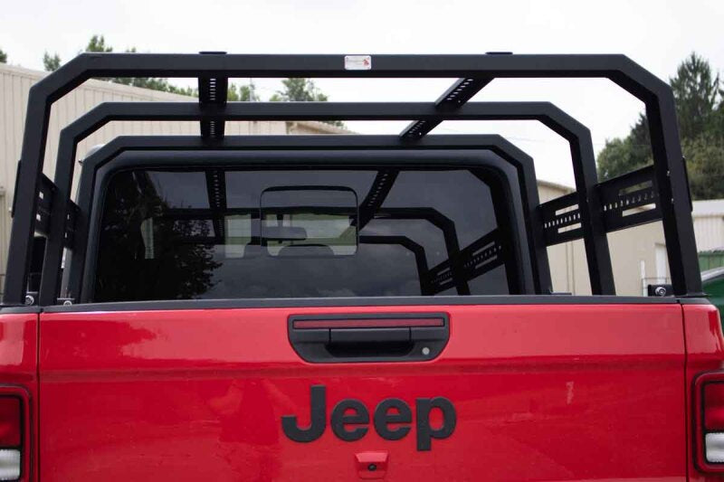 Fishbone Offroad 20+ Jeep Gladiator Bed Rack Full Tackle Rack - Black Powdercoat Bed Racks Fishbone Offroad